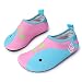 WXDZ Kids Water Shoes Swim Shoes Mutifunctional Quick Drying Barefoot Aqua Socks for Beach Pool MS0220 pink 24/25