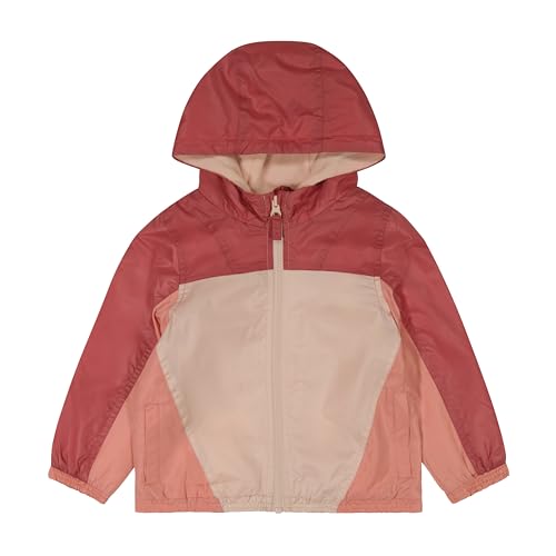 OSHKOSH B'GOSH Toddler/Littile Girls' Midweight Fleece Transitional Jacket, Pink, 6X