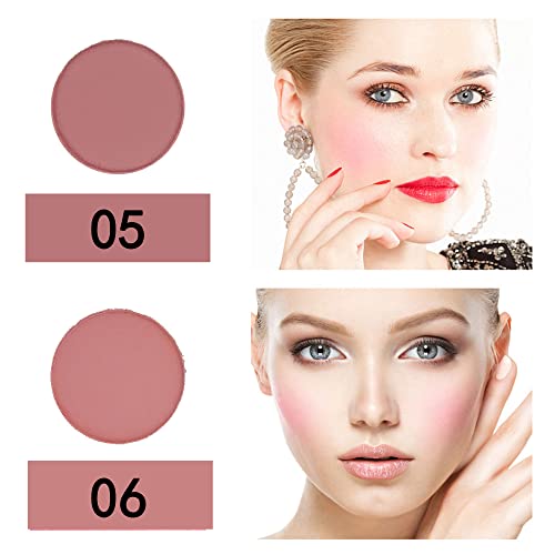 Wismee 8 Colors Blush Palette Matte Blusher Compact Powder Cheek Cosmetics Makeup Palette Professional Face Sheer Matte Mineral Blush Natural Make Up Blushing Facial Beauty Cosmetic Makeup Blush #TOP7