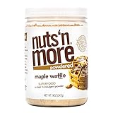 Nuts ‘N More Maple Waffle Peanut Butter Powder, All Natural Keto Snack, Low Carb, Low Sugar,...