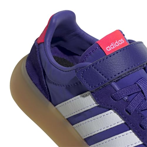 adidas Unisex-Kids Barreda Decode Elastic Lace & Strap, Solar Purple/White/Solar Turbo, 12 by adidas - Image 6