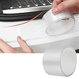 Universal Car Door’s Collision-Proof Strips Car Door Edge Guards Anti-Collision Adhesive Strip Invisible Transparent Bumper, Scratch-Resistant Body, Protect Car Door, Rear Bumper(33Ft x 2.8In)