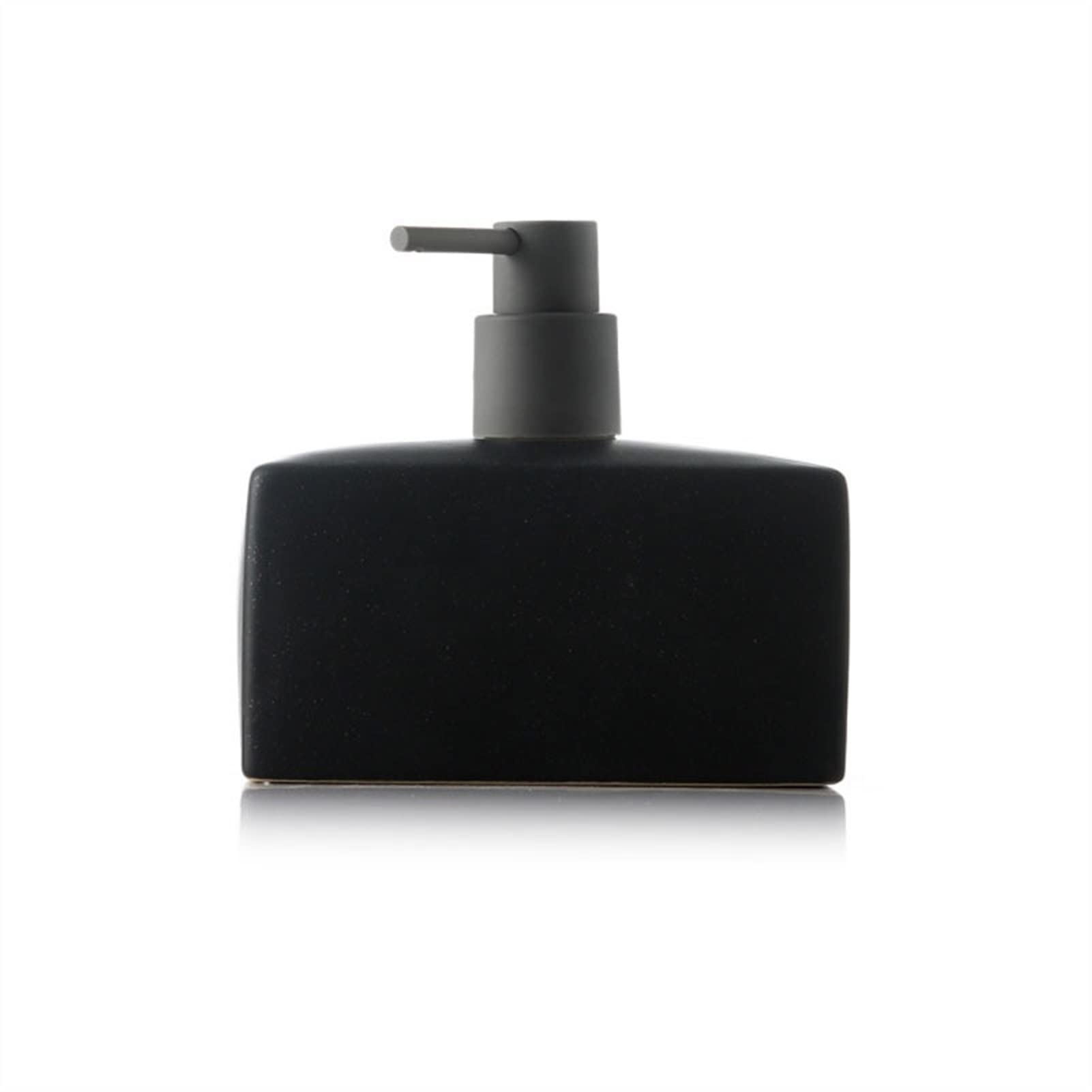 Dispensador de jabón para baño, Sencillo, Rectangular, de cerámica, portátil, para champú, loción, Accesorios de Cocina, 500 ml (Color: Gris)