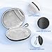 TOZO Headphone Case Cover for Soundcore Life Q20 TOZO HT3 HT2 HA1 HT1 Wireless Headphones,Anti-Scratch, Water and Dust Resistant, Pocket for Cable, Faux Leather Storage Bag, Case Only, Black