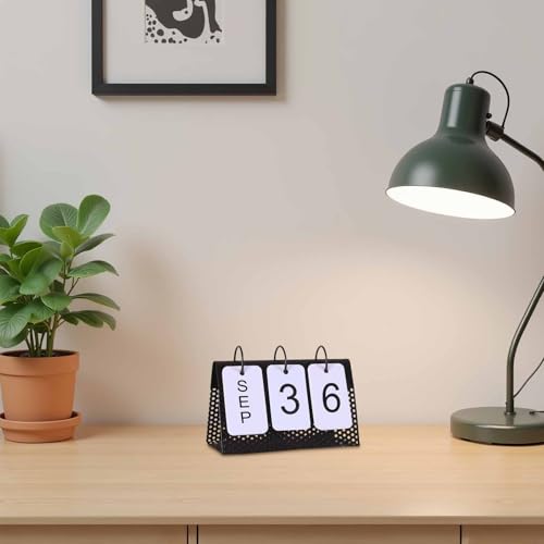 Calendario de Escritorio de Hierro POPETPOP Perpetuo Metálico 6