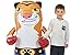 Taylor Toy Punching Bag for Kids-Inflatable Toys Bop It Bags for Kid & Toddler 3-8 Years Old - Free Standing Water or Sand Weighted Bounce Back Bopper - Punch Weeble & Wobble Boppers Toy Game - Tiger