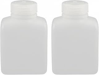 Aexit 2Pcs 250ml Funnels Plastic Rectangle Chemical Sample Reagent Bottle Sealling Filtering Funnels Food Canister