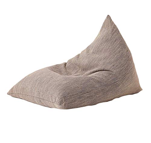 WYZBD Lazy Sofa Single Sofa beanbag Tatami Living Room Balcony, Removable and Washable,Brown