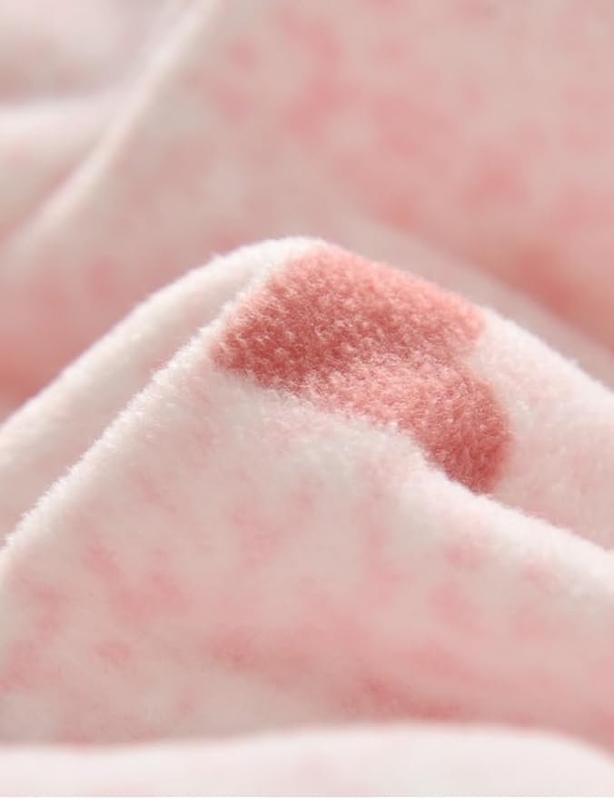 Image of Kids Printed Polar Fleece Jacket Toddler Baby Boys Girls Autumn Winter Warm Sherpa Lining Outerwear Soft Lightweight