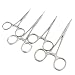 AAPROTOOLS 4 PCS Assorted Mosquito HEMOSTAT Forceps Pliers Curved Serrated 3.5