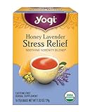 Yogi Honey Lavender Stress Relief Tea, 16 Tea Bags, Packaging May Vary