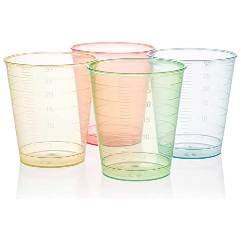 Tuuters.de 300x Medikamentenbecher, 30ml - bruchsicher Cover