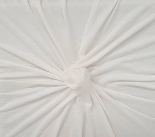 Koshtex Ivory 95% Bamboo Rayon 5% Spandex Fabric Jersey Knit ...