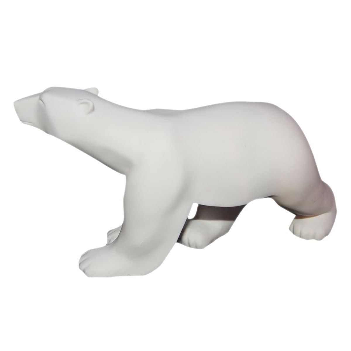 L'ours blanc, de Pompon - H. 18 cm - sculpture en résine peinte à la main