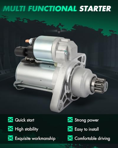 Image of SCITOO Starter Compatible for Volkswagen - China Ma; tan 2012 All 2WD, D.S.G. 1.4, Turbo, Gas (CFB) Valeo PMGR Engine Starter Motor 30388
