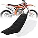 JFG RACING Motorrad Sitzbezug,Universal Motorrad Rutschfester Sitzbezug für SXF EXC EXC XC SX CR CRF WR WRF RMZ YZF KLX Dirt Pit Bike Motorcross Enduro Off-Road Motorrad-Schwarz