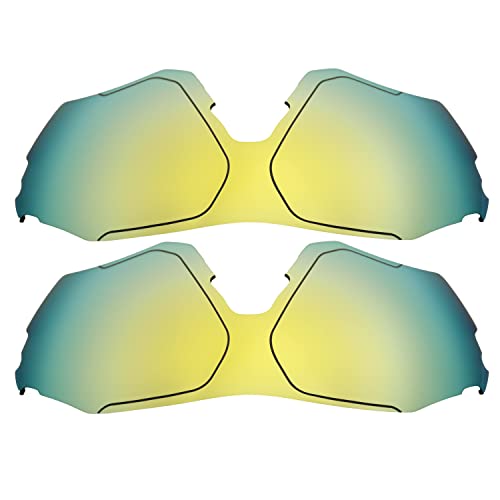Lentes compatibles con Oakley EVZero Range de color oro polarizado en talla única
