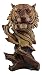 Ebros Faux Wood Large Jungle Wildlife Orange Bengal Tiger Bust Statue 11" Tall Apex Predator Giant Cat Tiger Or Tigress Decorative Figurine (Orange Bengal Tiger)