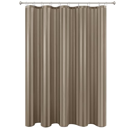 Biscaynebay Taupe Damask Stripes Curtain