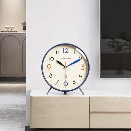 Horloge de table silencieuse quartz blanche pour intérieur zen - 5