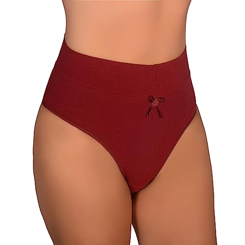 Kit com 4 Calcinhas de Algodão Cós Alto Duplo Pós Parto Cintura Alta Calçola Senhora Confortável Ges