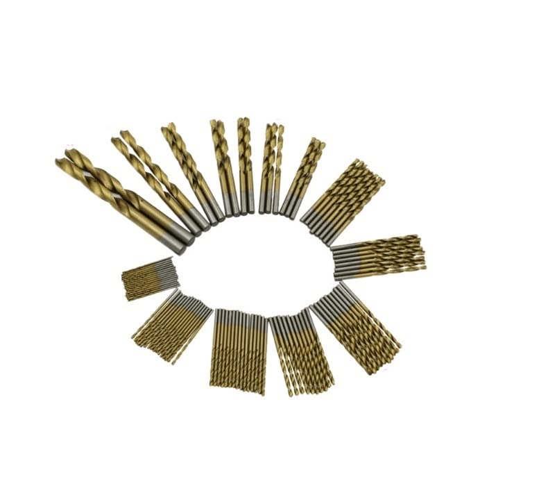 99 unids/set brocas recubiertas de titanio, juego de brocas HSS de acero de alta velocidad, herramienta de 1,5mm-10mm for herramientas eléctricas