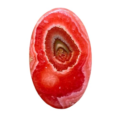 Rhodochrosite gemme haut de gamme 64x38x4mm pour haute joaillerie et colliers
