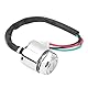 4-Draht-Stecker Zündschlüsselschalter, Motorrad Elektrofahrrad Zündschalter Set mit 2 Schlüsseln Ersatz Universal für ATV Mini Moto Dirt Bike