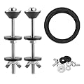 QBXMY7 Universal Toilet Tank to Bowl Bolts Kit,Toilet Tank to Bowl Gasket Kit for American Standards Toilet Parts, Toilet Bolts Replacement Kit,3.9 Inch Toilet Tank Bolts and Rubber Gaskets Washers 3"