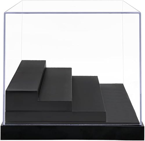 Miniatura 5 de Caja vitrina Odoria de acrílico transparente UV, de 9.4 pulgadas de largo, con cuatro pisos, a prueba de polvo; para proteger la exhibición de la