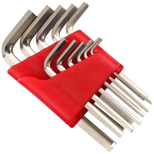 Image of 11-Piece Short Arm Metric Hex Key Set, Allen Key, 1.27-6mm, Cr-V Steel