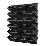 WMLBK Self Watering Vertical Pocket Garden Wall, Vertical Living Green Wall Planter with 18 Pot Outdoor Hanging Hanging Planter Bags Wall Planting Pot for Indoor/Outdoor/Balcony