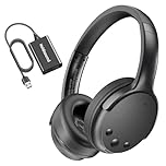 Holdsound Wireless Headphones for TV Watching, TV Headphones Wireless for Seniors with USB Extension Cable Transmitter, 40hrs, No Delay, Auto-Reconnect, Plug and Play, Gifts for Elderly