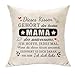 Hasodeo Original Personalisierte Muttertagsgeschenke F&uuml;r Mama Kissen Abdeckung Mama Geschenke von Tochter Sohn Beste Weihnachtstag Dekoration