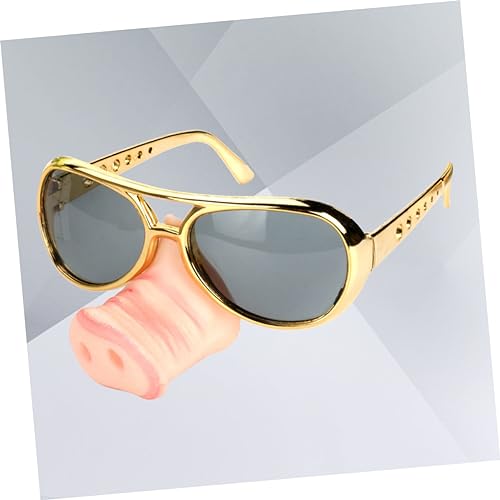 Homoyoyo Schweineschnauze Brille Für Hunde – Lustiges Partyzubehör Für Halloween – Tierkostüm Mit Sonnenbrille – Ideales Accessoire Für Schweinchen Und Tierische Feiern