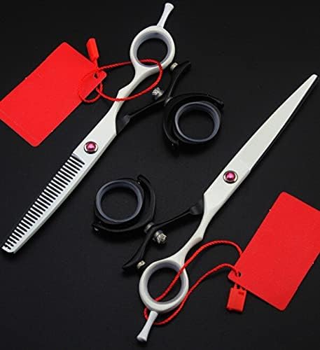 Hair Cutting Scissors, 6 inch Professional Japan 440C rotation cutting & thinning hair scissors set barber hairdressing scissors shears Set