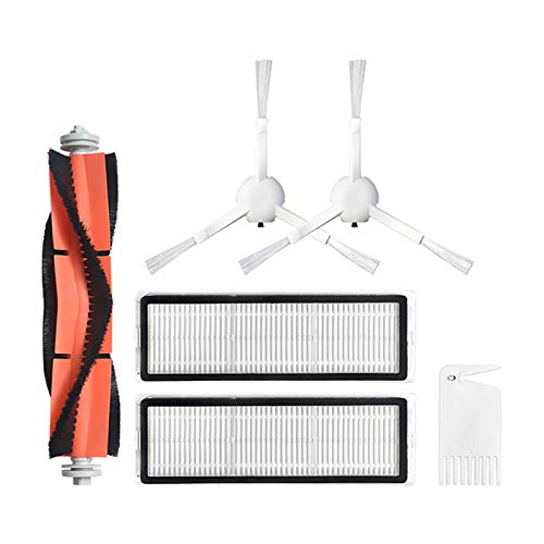 Bestlymood 6 Unids Cepillo Principal Cepillos Laterales Filtro para Mijia 1C STYTJ01ZHM Robot Aspirador Piezas Accesorios Cover