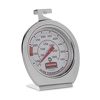 Rubbermaid Commercial Stainless Steel Monitoring Thermometer, 60-580°F Range