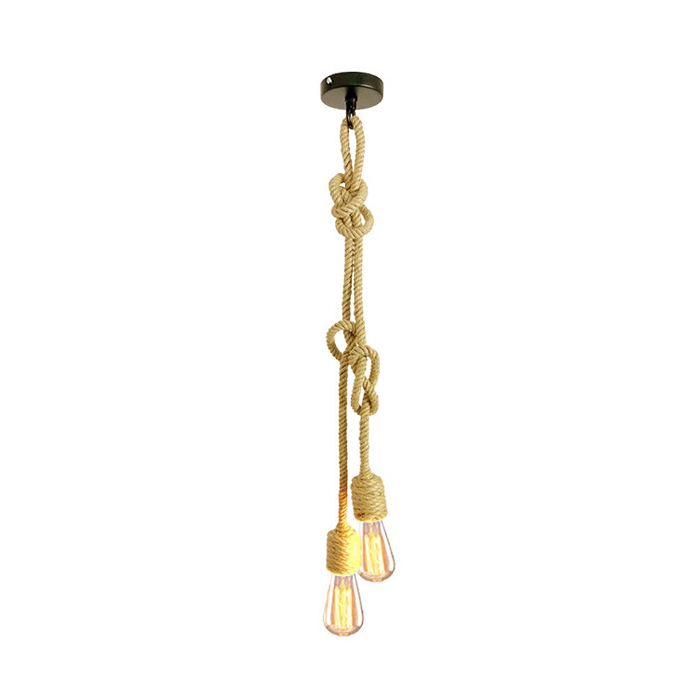 Luz colgante de caída e27 de dos cabezas que soluciona la iluminación de techos altos 8