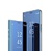 Produktbild MRSTER Samsung A41 Hülle Clear View Standing Cover, Spiegel Handyhülle Schutzhülle Flip Case Schutz Tasche mit Standfunktion 360 Grad hülle für das Samsung Galaxy A41. Flip Mirror: Blue