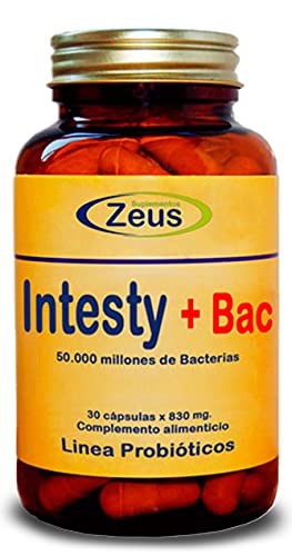 INTESTY+BAC | Contribuye a equilibrar y regular la microbiota intestinal | Complemento Alimenticio a base de Fibersol®- 2, L-Glutamina, Probióticos y Vitamina B6 | 30 Cápsulas Vegetales