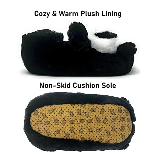 Image of Kids Animal Slippers, Soft Fuzzy Cozy House Shoes