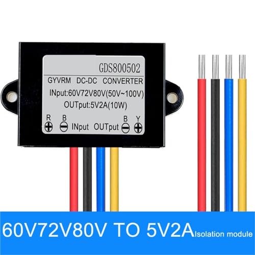 Régulateur isolé 72V à 5V 2A : Protection intégrale contre surtensions