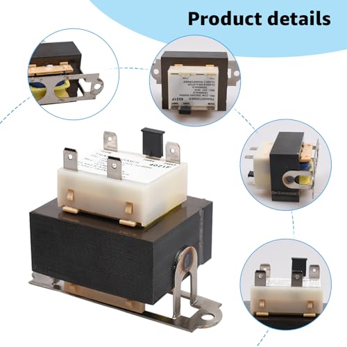 240v to 24v transformer 0130m00138s compatible with goodman amanab1141643 b11416-43 pf40224 40va furnace transformers - 208240 volt to 24 volt