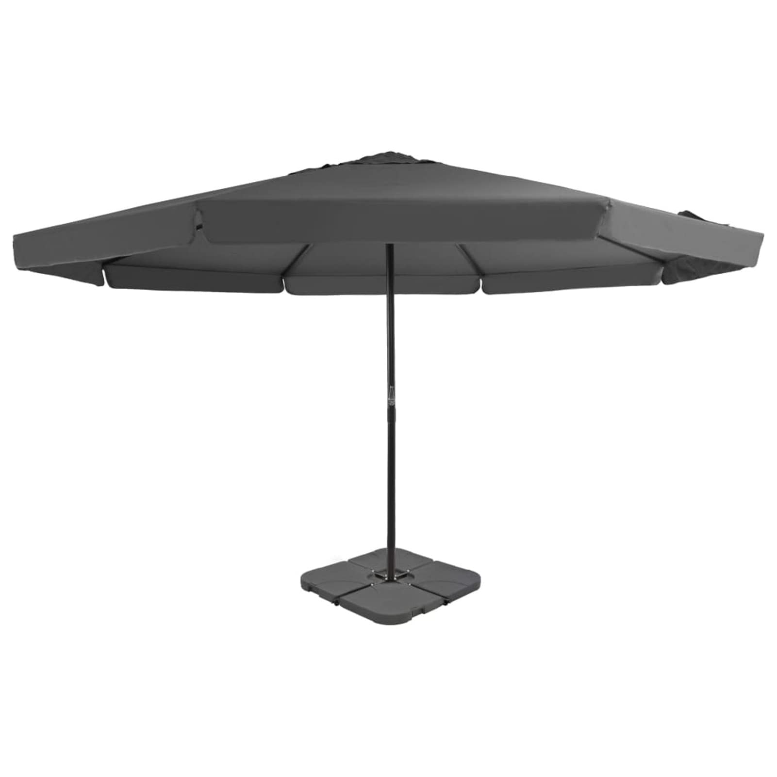 Parasol przeciwsłoneczny ze stojakiem, duży parasol ogrodowy, duży parasol na taras, duży parasol przeciwsłoneczny ze stojakiem, duży parasol przeciwsłoneczny, antracyt