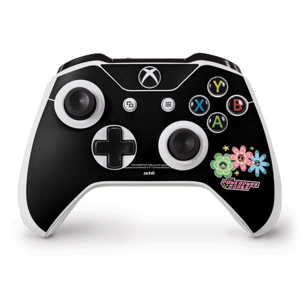 Decal Gaming Skin Compatible with Xbox One S Controller - Officially Licensed Warner Bros Powerpuff Girls Flowers Design