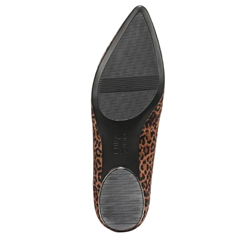Image of Naturalizer Women's Havana Ballet Flat Brown Leopard Print Suede 9 W