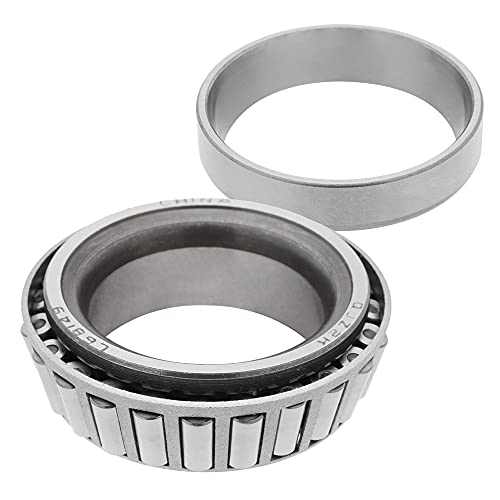 [1-Set] 3500Lbs Trailer Axle Bearing Kit L44649/10, L68149/11 For #84 Spindle,1.719'',10-19 (171255Tb) Seal #TOP3