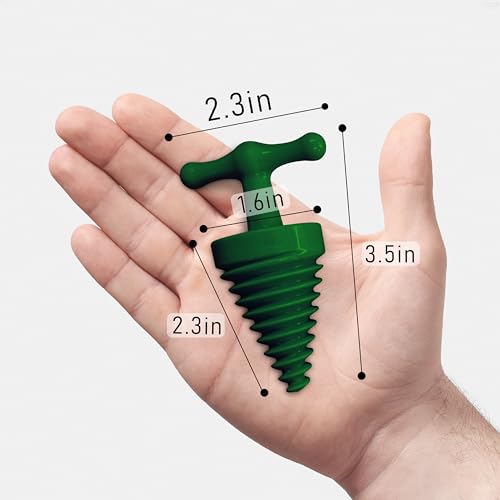 Image of OTICA Mouth Opener Dual-Use - For Emergency Anesthesia, Oral Therapy & Gutka Rehab | Spiral Jaw Stretcher with Easy-Grip Handle (Green)