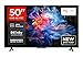 TCL 50V6C 50 Zoll Direct LED TV, 4K HDR Fernseher, Smart TV mithilfe von Google TV (Dolby Audio, Motion Clarity, Kompatibel mit Google Assistant)